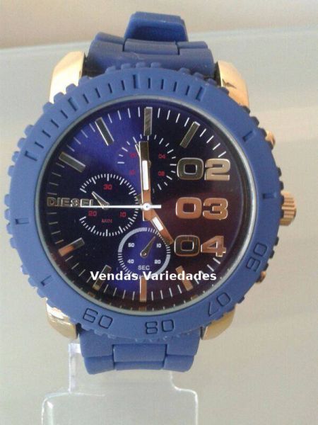 Relógio Diesel Azul com Pulseira de Silicone
