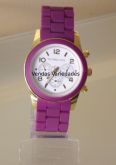 Relógio Michael Kors Roxo com Detalhes Dourados