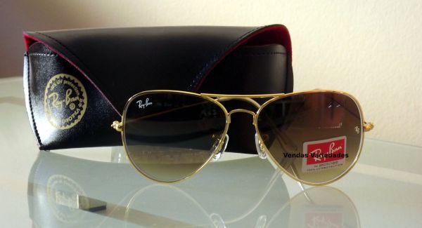 Óculos Ray Ban Marrom Degradê